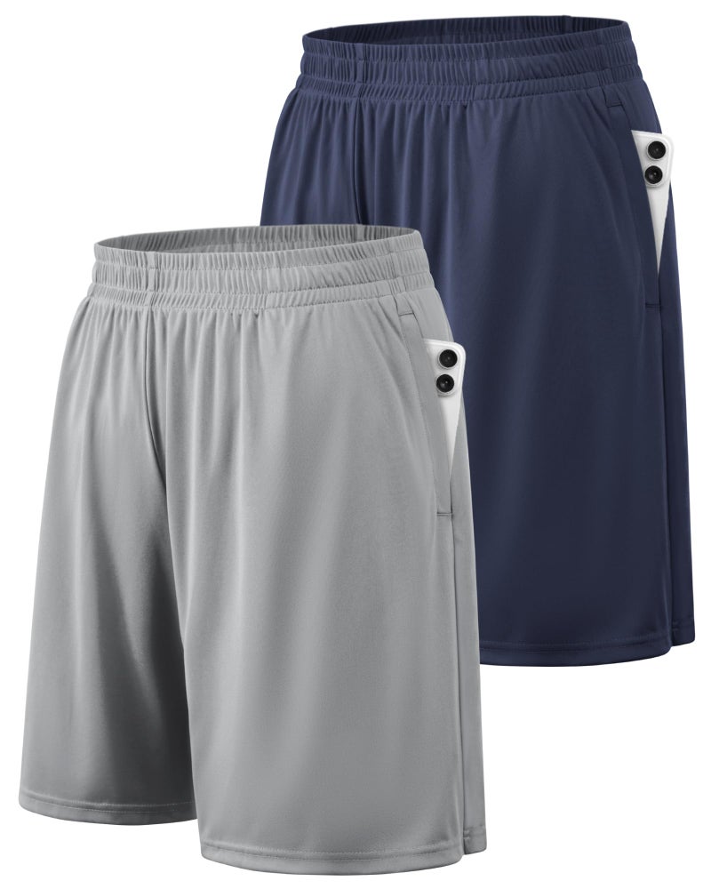 BALENNZ Athletic Shorts for Men with Pockets and Elastic Waistband Quick Dry Activewear - Image 1